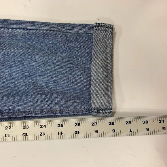 Nature Denim Women's Tapered Distressed Light Denim Overalls Size M NWT - Picture 14 of 14